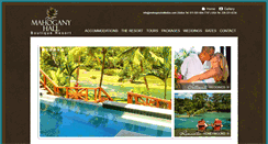 Desktop Screenshot of mahoganyhallbelize.com